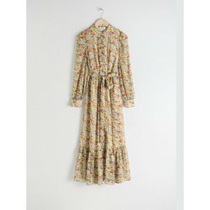 & Other Stories Floral Ruffled Maxi Dress 8